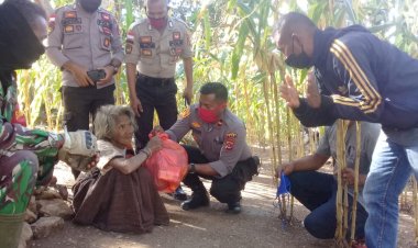 Polri-Peduli-Covid-19,-Polsek-Amanatun-Selatan--Gelar-Baksos