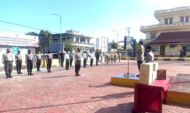 Bhakti-Sosial-Serentak,-Kapolres-TTS-Memimpin-Langsung-Upacara-Pemberangkatan