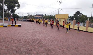 Tingkatkan-Kebugaran-,-Polres-TTS-Gelar-Olah-Raga-Senam-Pagi