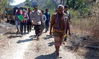 Sejumlah-Personil-Polres-TTS-Dikerahkan-Melaksanakan-Pengamanan-pengecekan- Batas-Tanah-Sengketa