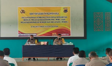 Menuju-ZI,-Polres-TTS-Gelar-Rapat-Susun-Tim-Pokja