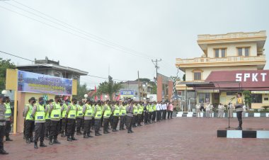 Kapolres-TTS-Pimpin-Apel-Kesiapan -Bhabainkamtibmas-Sebagai-Tracer-Covid-19