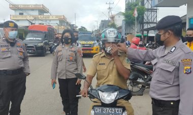 Gelar-patroli-,-Personil -Sat-Sabhara-Polres-TTS -Imbau-Warga -Taati-Prokes