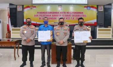 Akomodir-Kebutuhan-Pelayanan-Difabel,-Kapolda-NTT-Buka-Pelatihan-Bahasa-Isyarat-Bagi-Anggota-Polda-NTT