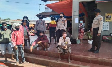 Tekan-Penyebaran-Covid-19-, -Sat-Sabhara-Polres-TTS-Gencar -Beri-Imbauan