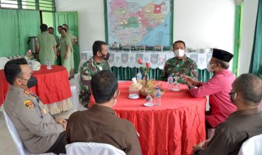 Kapolres-TTS-Hadiri-Kunjungan -Danrem-161-Wirasakti-Kupang -di-Makodim-1621-TTS