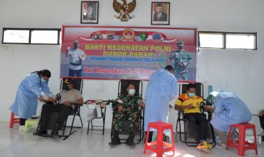 Polres-TTS:-Aksi-Donor-Darah-Jelang-Hari-Bhayangkara-ke-75