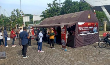 Polri-Dirikan-Gerai-Vaksin-Presisi-di-Polres-Polsek,-Gratis-dan-Tanpa-Syarat-KTP-Domisili 