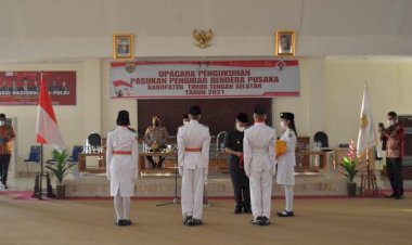 Pengukuhan-Paskibraka-Kabupaten-TTS,-Kapolres-TTS-Turut-Hadir