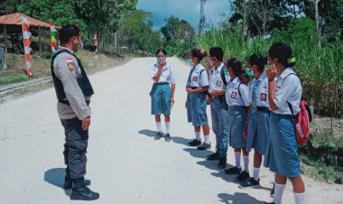 Penggunaan-Masker,-Polsek-Kie-Apresiasi-Siswa-SMU