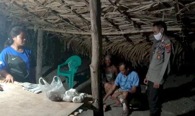 Polsek-Amanuban-Selatan-Patroli--Malam-Hari-Sambangi-Warga