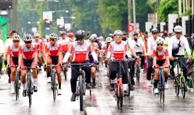 Gelar-Parade-Kemenangan-Atlet-Sea-Games,-Kapolri-Fokus-Kembangkan-Olahraga-Sepeda-Indonesia