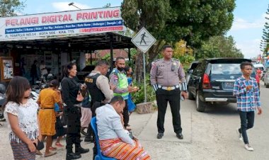 Pengamanan-Misa-Syukur-Pesta-Perak-Uskup-Agung-Kupang- Oleh-Personil-Polres-TTS