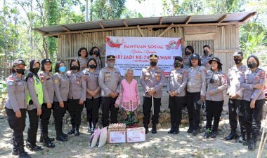 Peduli-Kasih,-Jelang-Hari-Jadi-Polwan-Polri,-Polwan--Polres-TTS-Gelar-Baksos