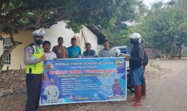 Pastikan-Tertib-Dalam-Berlalulintas,-  Sat-Lantas-Polres-TTS-Gencar-Sosialisasi-Kamseltibcar-Lantas