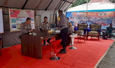 Pastikan-Kesiapan--siagaan-Personil,-Kapolres-TTS-Cek-Pos-Ops-Lilin-2022