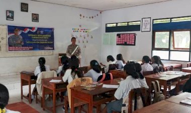 Ops-Keselamatan, -Polres-TTS-Laksanakan-Police-Go-To-School -Sosialisasi-Kamseltibcarlantas