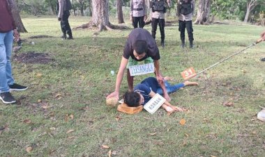 Polres-TTS-Gelar-Rekontruks-Kasus-Pembunuhan