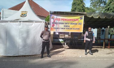 Maksimalkan-Pengamanan-Dalam-Perayaan-Paskah-2023,-Polres-TTS-Bangun-3-Pos-Sementara