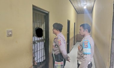Pastikan-Kondisi-Tahanan,-Kasat-Samapta-Polres-TTS-Cek-Tahanan