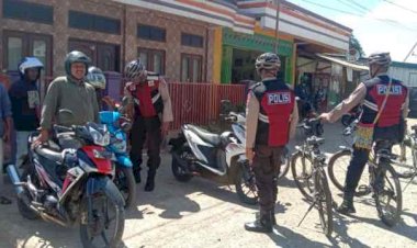 Patroli-Bersepeda,-Personil-Sata-Samapta-Polres-TTS-Ajak-Warga-Sama-sama-Jaga-Kamtibmas