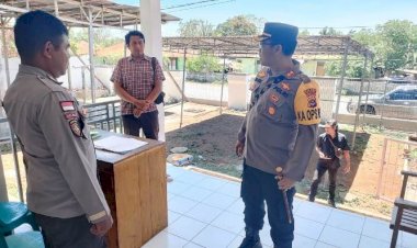 Pastikan-keamanan,-Kapolres-TTS-Cek-Langsung-Kantor-KPU- TTS-  Dan-Gudang-Logistik-KPU- Pemilu-Tahun-2024