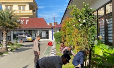 Tetap-Galakkan-Jumat-Bersih,-Personil-Polres-Tts-Melaksanakan-Kurvey