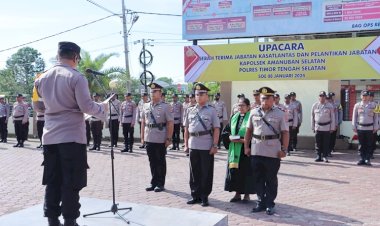 Kapolres-TTS-Pimpim-Sertijab-Kasat-Lantas -Dan-pelantikan-Kapolsek-Amanuman-Selatan