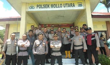 Kunjungan--Ke-Polsek-Mollo-Utara-Dalam-Rangka-Pemilu-2024,-Ini-Permintaan-Kapolres-TTS