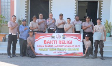 Bakti-Religi-Polres-TTS,-Sambut-Peringatan-Hari-Bhayangkara-ke-78-Tahun-2024