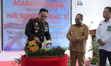  Syukuran-hari-Bhayangkarake-78-Tahun-2024,-Polres-TTS-Tandai-Dengan-Pemotongan-Tumpeng