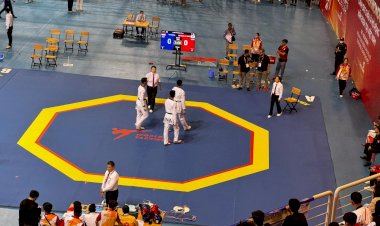 Ikuti-Kejuaraan-Terbuka-Quang-Ninh-Vietnam,-Taekwondo-Garuda-Bhayangkara-Presisi-Polri-Raih-8-Emas