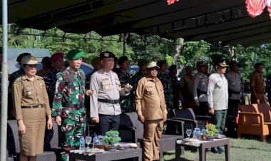 Kapolres-TTS-hadiri-Upacara-Penyerahan-Simbol-Yuddha-Wastu-Pramuka-Jaya