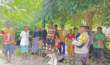 Hadapi-Cuaca-Ekstrim,-Bhabinkamtibmas-Imbau-Warga-Selalu-Waspada