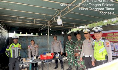 Sinergi-TNI-Polri,-laksanakan Tugas-di-Pos-Jaga-Pengamanan-jelang-Nataru