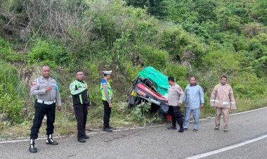 Polres-TTS-Ungkap-Kronologis-Kecelakaan-Maut-Pick-Up-Terbalik-di-Nunkolo-yang-Tewaskan-Dua-Orang