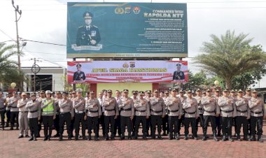 Jaga-Stabilitas-Kamtibmas,-Polres-Timor-Tengah-Selatan-Gelar-Apel-Siaga