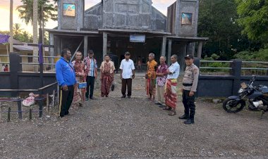 Polsek-Polen-Laksanakan-Pengamanan-Ibadah-Paskah-di-GMIT-Eklesia-Loli,-Berlangsung-khidmat-dan-aman