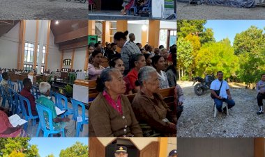 Polsek-Kuanfatu-Laksanakan-Pengamanan-Ibadah-Paskah-di-Gereja-Syalom-Kuanfatu,-Ibadah-Berjalan-Dengan-Aman-dan-Kihdmat