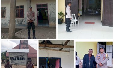 Polsek-Mollo-Utara-Laksanakan-Pengamanan-Ibadah-Paskah-ke-Dua,-Pastikan-Ibadah-Berjalan-Dengan-Aman-dan-Lancar