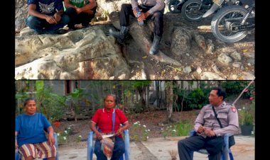 Polsek-Polen-Laksanakan-Patroli-Dialogis-di-Desa-Puna,-Himbau-Warga-Waspadai-TPPO-dan-Pencurian-Kendaraan