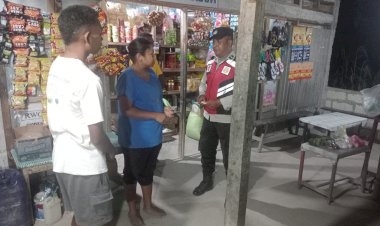 Polsek-Kie-Laksanakan-Patroli-Malam:-Pantau-Situasi-Desa-Napi-dan-Pemberitahuan-Terkait-Keamanan-Kendaraan
