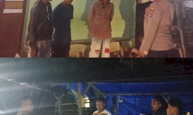 Polsek-Amanatun-Selatan-Laksanakan-Patroli-Malam-di-Desa-Oinlasi,-Waspadai-Kejahatan-dan-TPPO