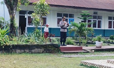 Bangun-Generasi-Berakhlak,-Sat-Binmas-Polres-TTS-Laksanakan-Pembinaan-di-SD-Negeri-Kesetnana