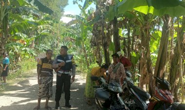 Bhabinkamtibmas-Polsek-Amanuban-Timur-Sambang-Desa-Oelet:-Dorong-Ketahanan-Pangan-dan-Kamtibmas