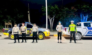 Polres-TTS-Patroli-di-Sejumlah-Tempat-Keramaian-Kota-Soe,-Pantau-Situasi-Kamtibmas