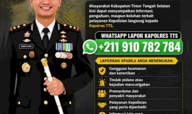 Kapolres-TTS-Buka-Layanan-WhatsApp-“Lapor-Kapolres”,-Masyarakat-Didorong-Aktif-Sampaikan-Informasi