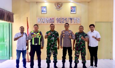 Kapolres-TTS-Silaturahmi-ke-Kodim-1621/TTS,-Perkuat-Sinergi-TNI-Polri-Jaga-Kamtibmas