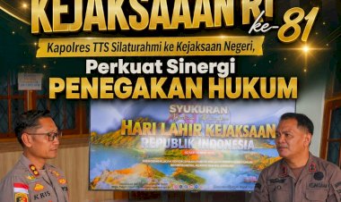 Hari-Lahir-Kejaksaan-RI-ke-81,-Kapolres-TTS-Silaturahmi-ke-Kejaksaan-Negeri,-Perkuat-Sinergi-Penegakan-Hukum