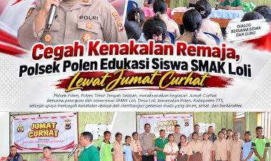 Cegah-Kenakalan-Remaja,-Polsek-Polen-Edukasi-Siswa-SMAK-Loli-Lewat-Jumat-Curhat